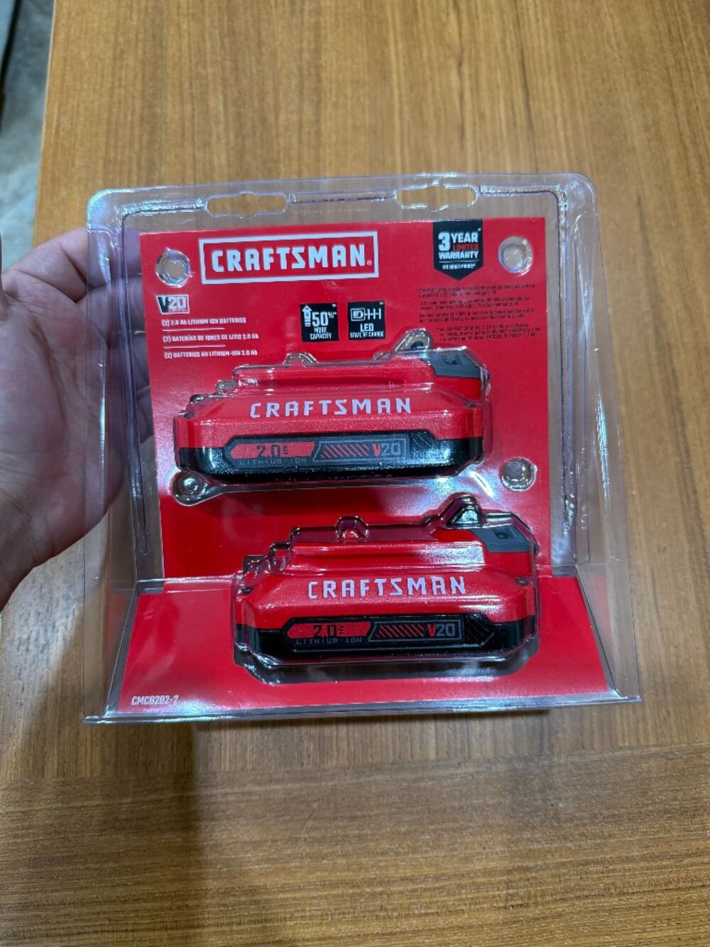 Craftsman CMCB202 V20 2.0Ah Lithium Ion Battery - 2 Pack